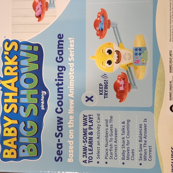 Baby Shark Sea-Saw Counting Game NWOT - Picture 6 of 9